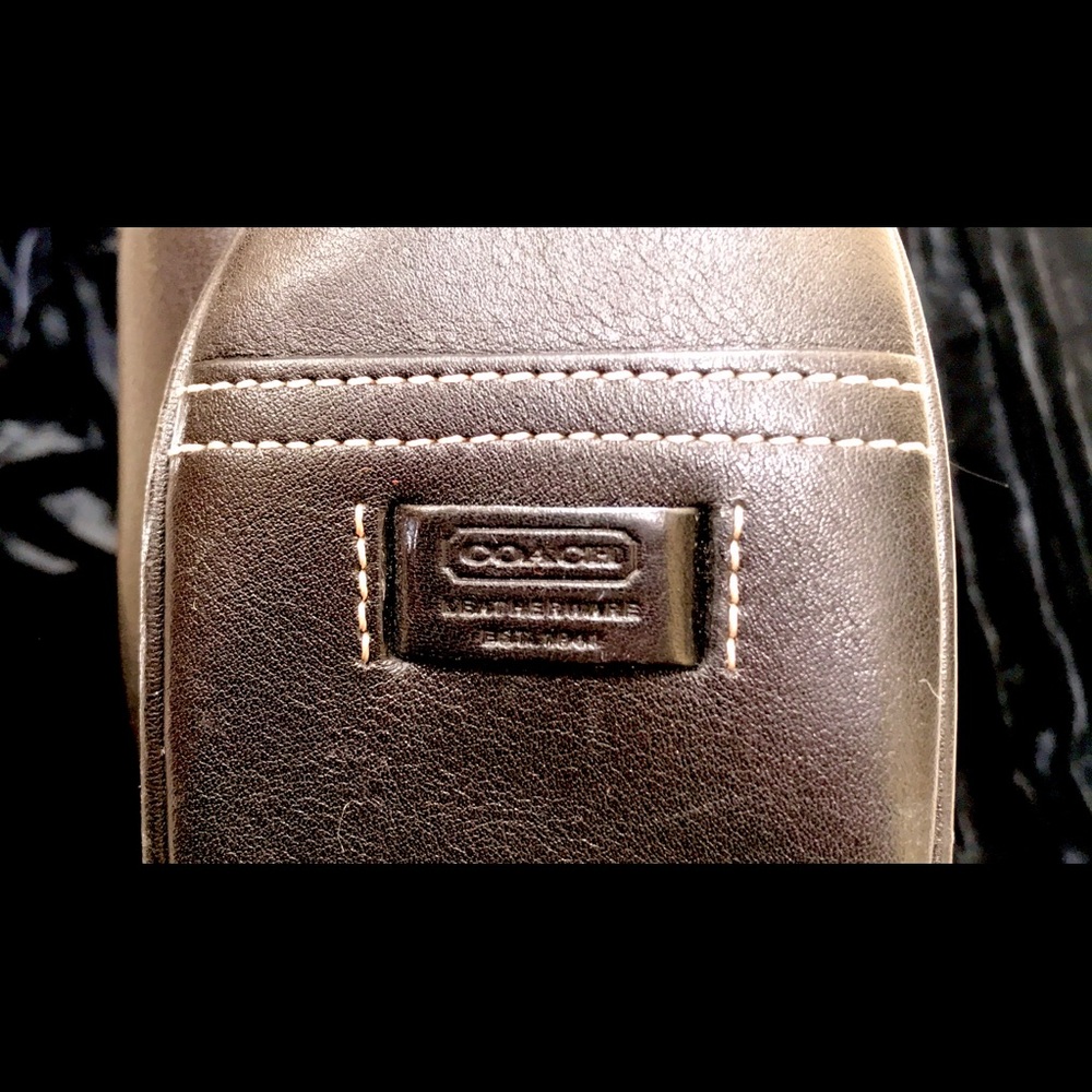 COACH HOBO BLACK LEATHER BAG - Picture 4 of 5